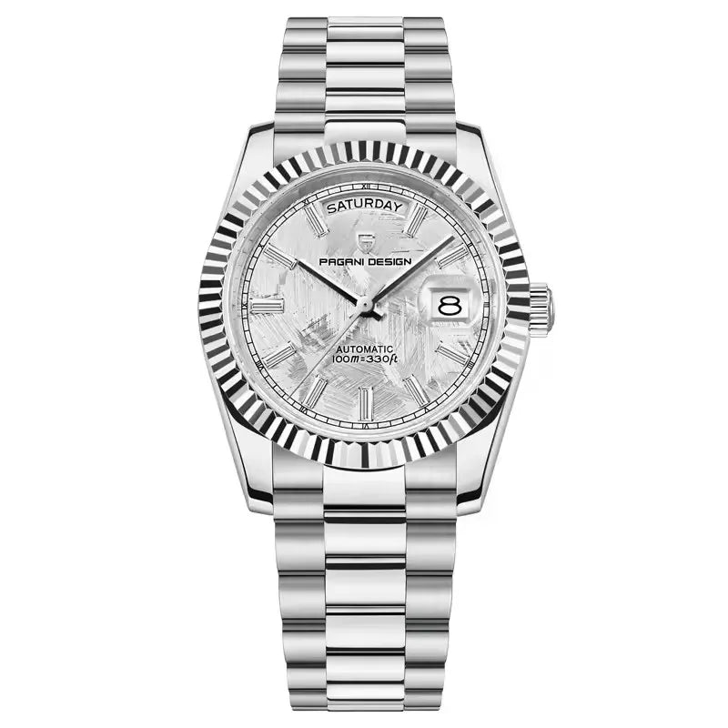PAGANI DESIGN New Week Calendar Type Man watch ST16 Movt Waterproof Mechanical Watch 316L All Steel Luxury Luminous Men watch