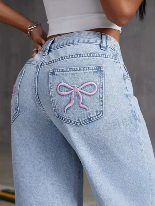 Girly Bow Jeans