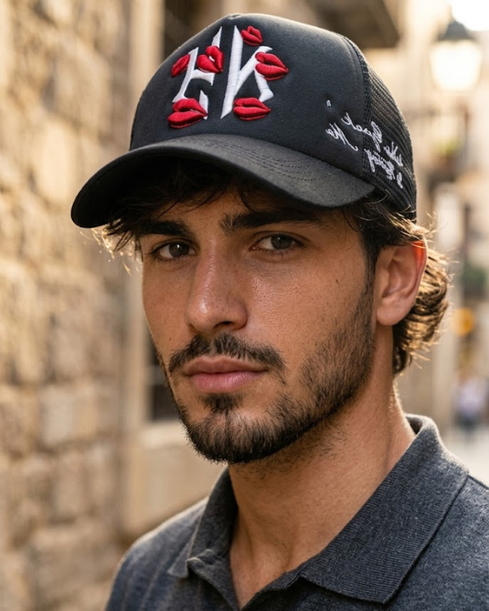 Red Lips NY Trucker Cap