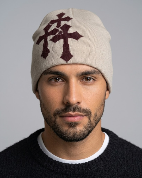 Holy Cross Knit Beanie