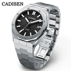 CADISEN Watch Men Mechanical Wristwatches Japan Movement Men's Automatic Watches 10ATM Wrist Watch Business Men Date C8193
