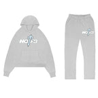 Gothic Street Style Hoodie Sweatshirt Letter Print Set Polyester Fiber Long Sleeve Casual Comfortable Unisex Adult Clothing