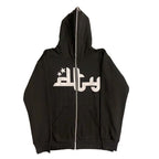 Hoodies Man American Retro Letter Printed Y2k Women Harajuku Long Sleeve Oversized Hooded Sweatshirts Y2K Casual Jacket Coats
