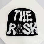 Autumn and Winter New Unisex European Style Risk Dice Knitted Hats Warm Street Versatile Color Block Beanies Fashion Hip Hop ins