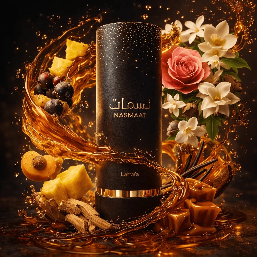Lattaka-NASMAAT 100ML perfume water Floral perfume, fruity, tasty, Musqué and wooded