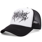 Gothic Summer Fashion Net Hat Baseball Hat Snapback Caps Hip-hop Hats Outdoor Adjustable Men Women Cowboy Sunscreen Hat