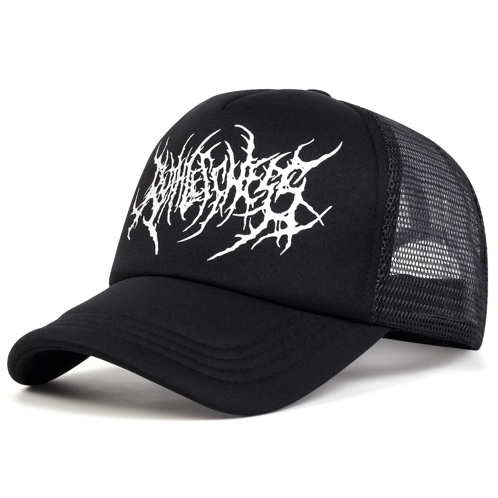 Gothic Summer Fashion Net Hat Baseball Hat Snapback Caps Hip-hop Hats Outdoor Adjustable Men Women Cowboy Sunscreen Hat
