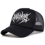 Gothic Summer Fashion Net Hat Baseball Hat Snapback Caps Hip-hop Hats Outdoor Adjustable Men Women Cowboy Sunscreen Hat