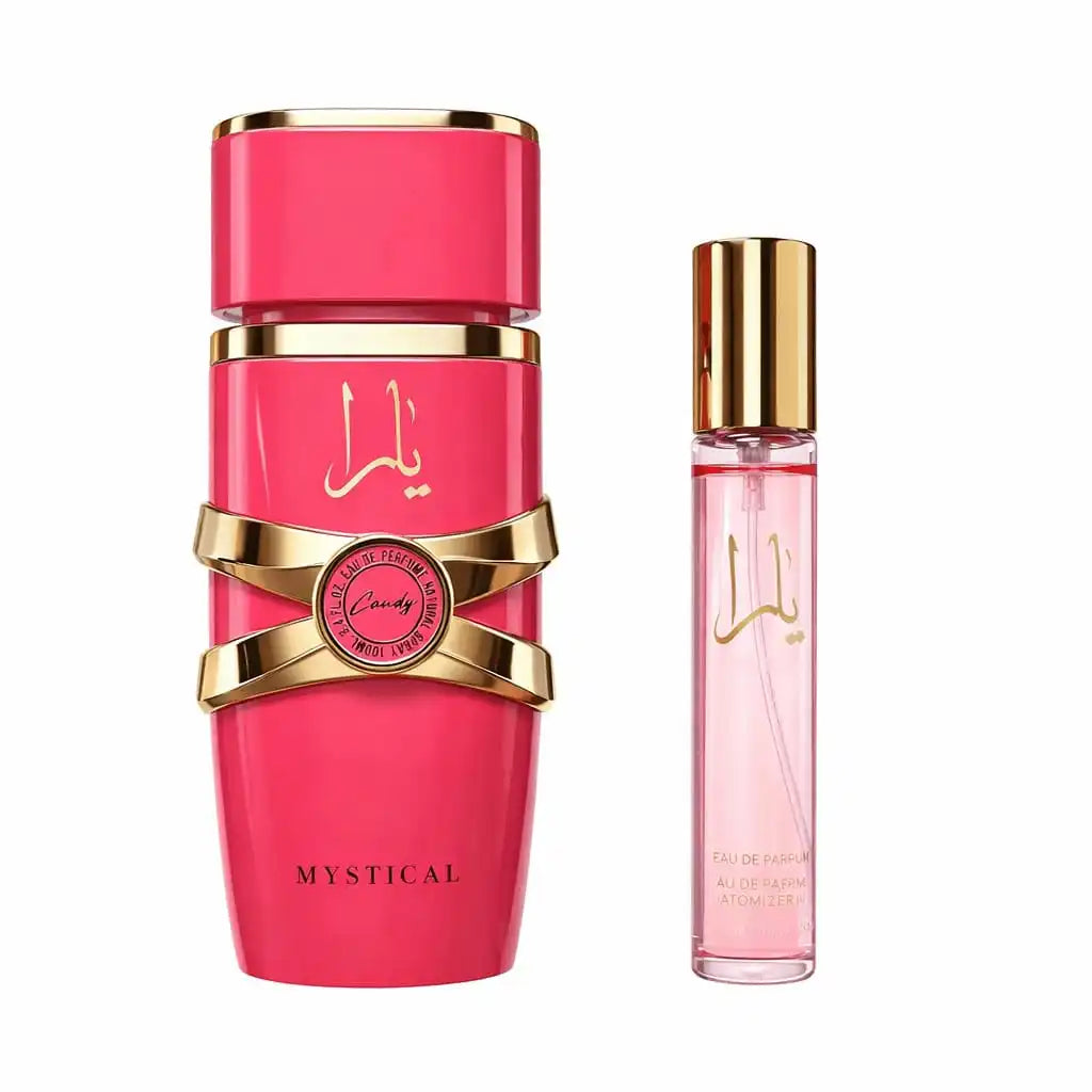 YARA Candy Water Perfume Women Box 100ml + 20ml Vanilly fruity Sweet Parfume, Cassis, Green Mandarine, Musk