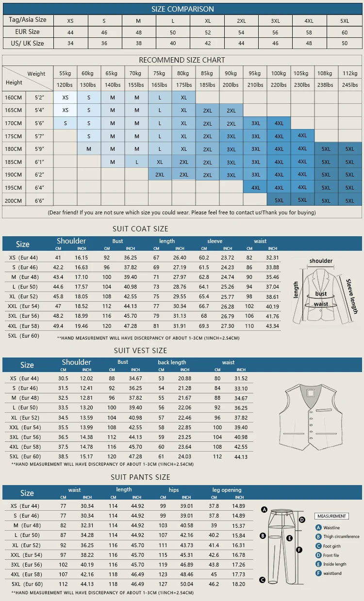 ST Cassy high quality full men's suits 3 pieces luxury Elegant Slim Fit Male Groom Wedding Party Dress Business Office costume