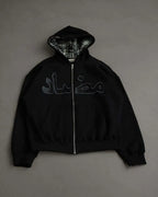 2025 new autumn and winter personalized printed hoodie y2k street casual hip-hop cardigan zipper jacket