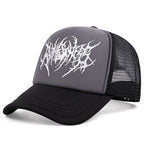 Gothic Summer Fashion Net Hat Baseball Hat Snapback Caps Hip-hop Hats Outdoor Adjustable Men Women Cowboy Sunscreen Hat