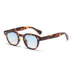 Vintage Round Sunglasses Women Men Retro Rivet Gradient Female Sun Glasses UV400 Square Shades Eyewear