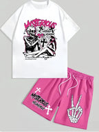Children's Short-sleeved Set 26 Spring/Summer New Style Cartoon Fashion Boys' and Girls' Various Styles Short-sleeved Casual Set