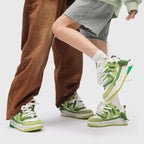 Women Shoes for Men Tennis Retro Y2K Punk Canvas Leather Skateboard Shoes Fashion Male Sneakers Couple Outdoor Sport Casual Shoe