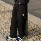 High Street Y2K Pants Mens Casual Trousers Hoodie Sets Streetwear Straight Sweatpants Loose Embroidery Hoodie Couple Trendy Suit