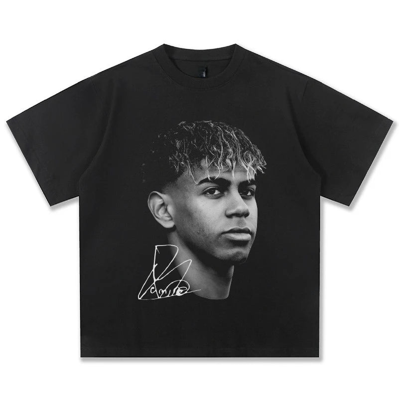 American Hip Hop 2026 New Yamal American Retro Crew Neck T-Shirt Women's Retro Fashion Short Sleeve Top
