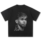 American Hip Hop 2026 New Yamal American Retro Crew Neck T-Shirt Women's Retro Fashion Short Sleeve Top