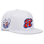 2025 Trend New Flat brimmed Hat with letter A Embroidered Personalized Street Hip Hop Hat Outdoor Sunshade Baseball Hat Unisex