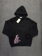 Oversized Sakura Cherry Blossom Tree Hoodie Pants Set Gray Tracksuit with Japanese Floral Design Trendy Y2K Streetwear Fashion
