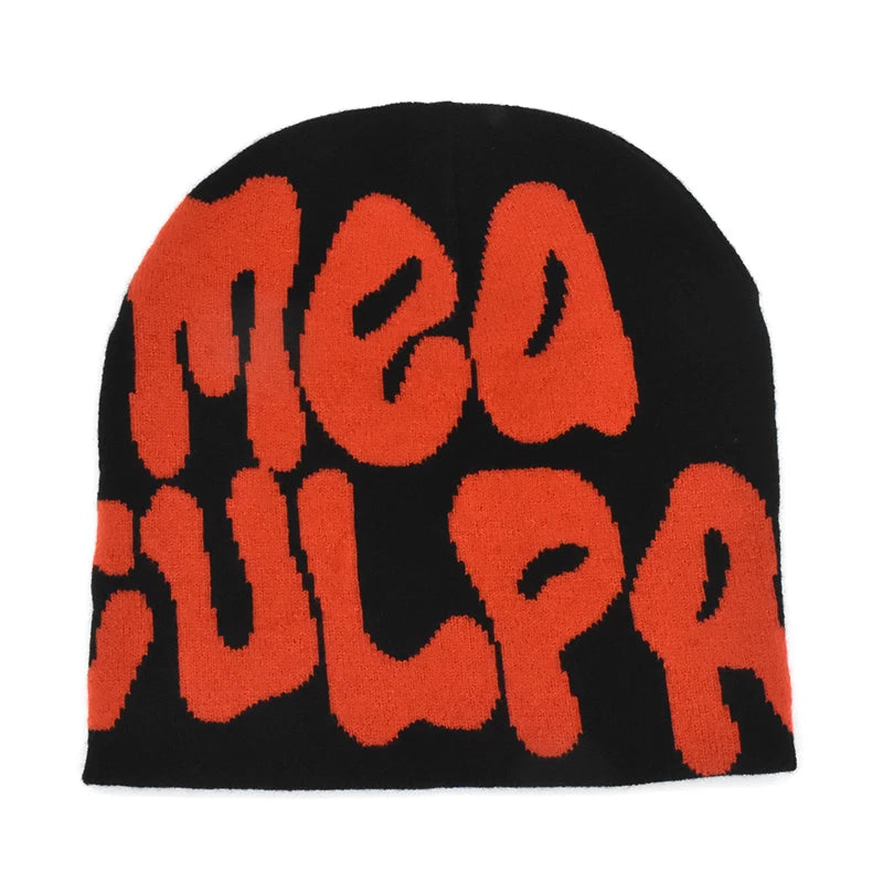 Knitting Cap Men Women Paragraph Quality Beanie Cap Y2k Warm Fashion Hundred Take Ins New Net Red Design Sense Niche Cold Cap