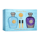 LATTAFA gift box OPULENT DUBAI ML & BLUE OUD ELIXIR 100ML unisex ORIENTAL fruity wooded fruity perfume