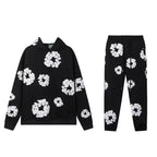 2026New brand hot sale New fashion foam print hoodie, European and American fashion men's sports suit, lovers' same suit