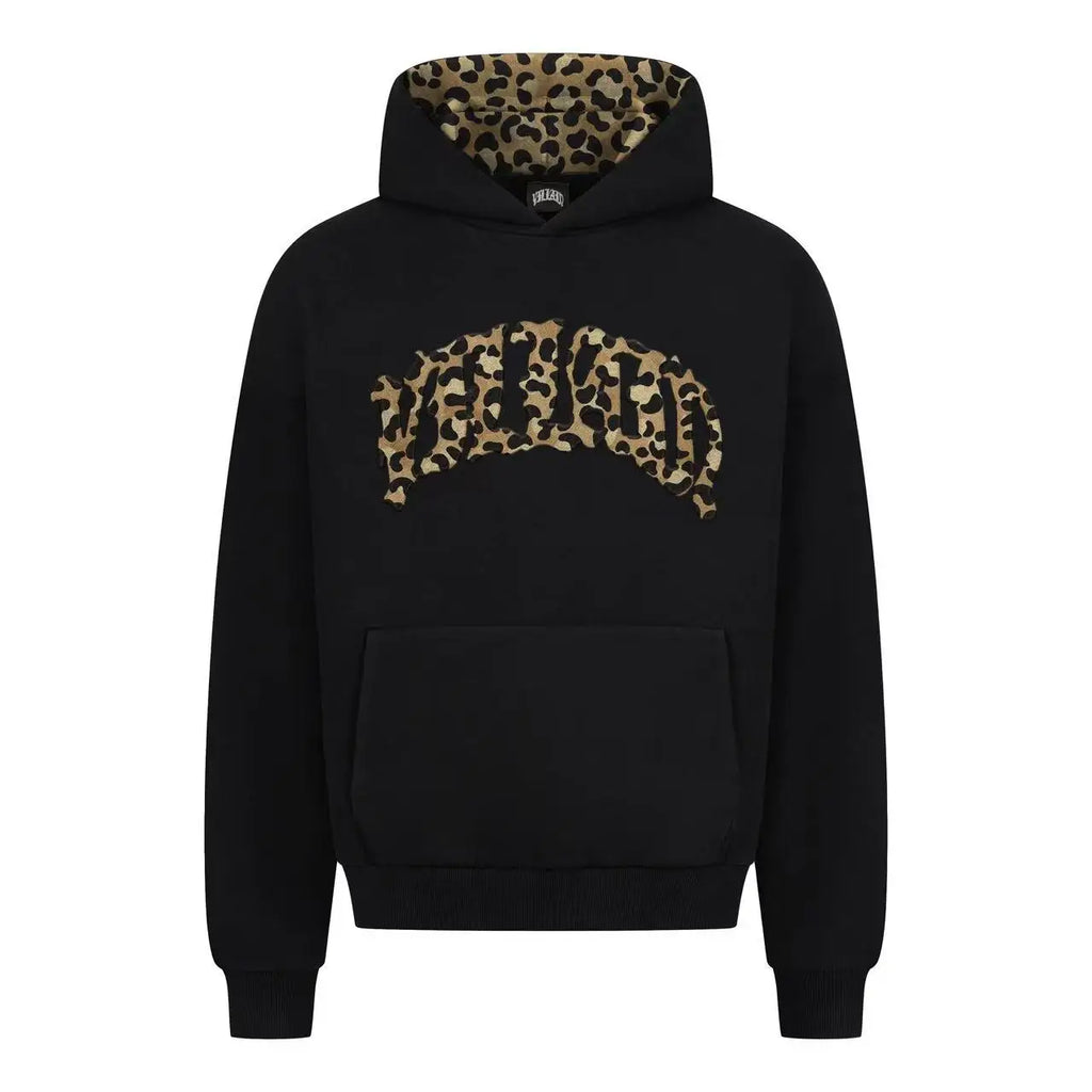 European and American men clothing set with new leopard print embroidery patch design retro street hip-hop sportswear for women