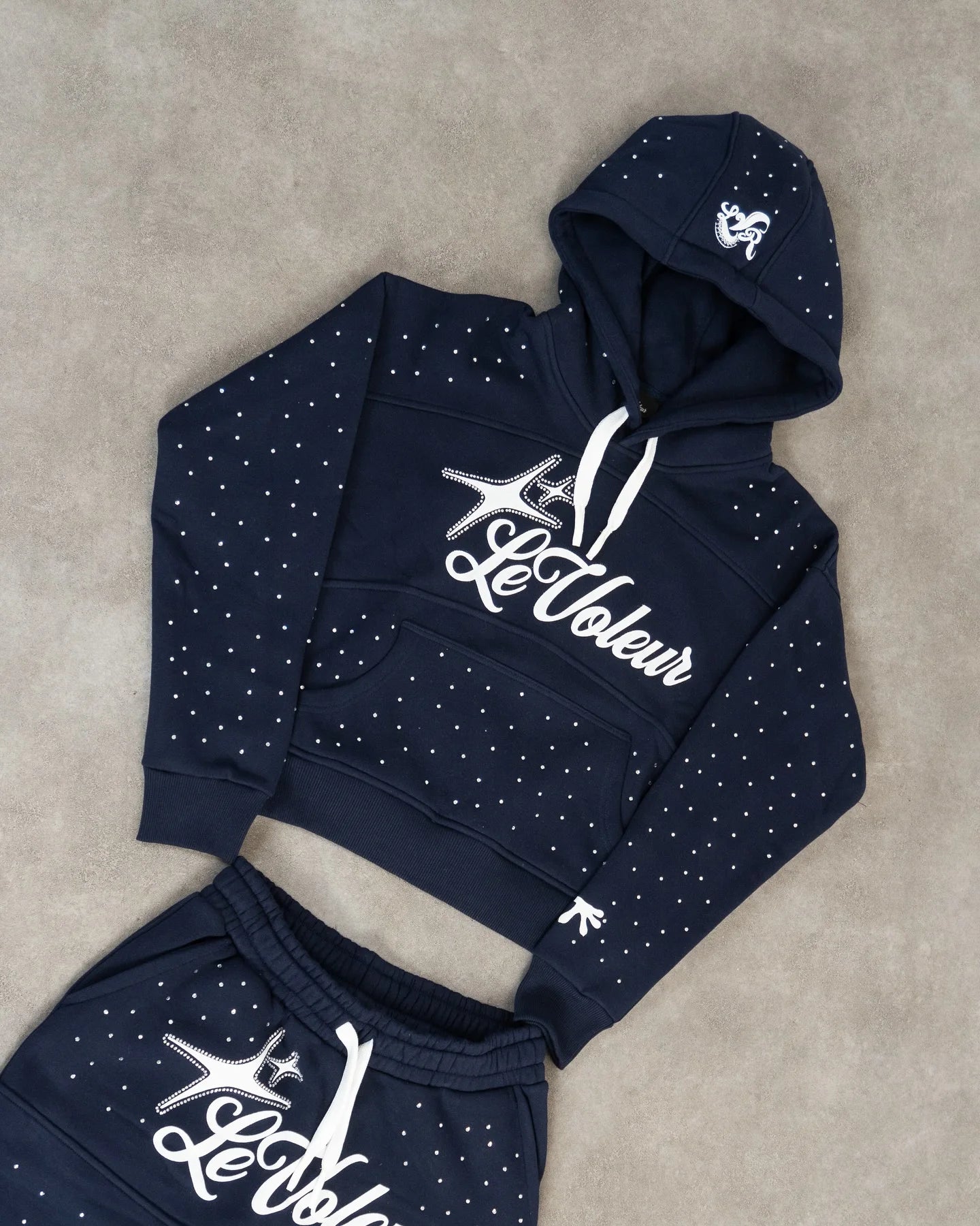 Oversized Sakura Cherry Blossom Tree Hoodie Pants Set Gray Tracksuit with Japanese Floral Design Trendy Y2K Streetwear Fashion