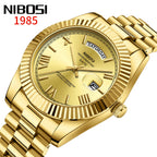 NIBOSI Brand Luxury Quartz Watches For Men Fashion Date Display Luminous Fashion Stainless Steel Men's Watch relogios masculino