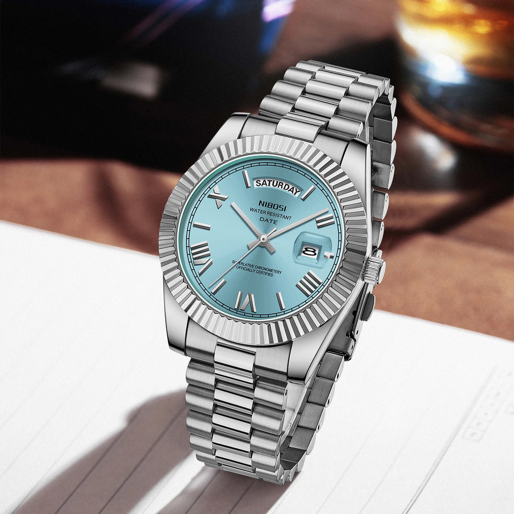 NIBOSI Brand Luxury Quartz Watches For Men Fashion Date Display Luminous Fashion Stainless Steel Men's Watch relogios masculino