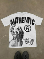 Harajuku Letter Graphic T Shirts Y2k Tops Men Women High Street Oversized T Shirt Pro Choice Streetwear Vintage Tee Clothing