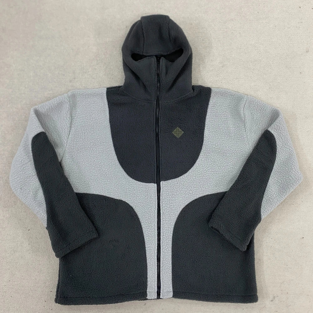 Men's and women's hoodies, fashionable loose multifunctional jackets, street style lamb wool cardigans hooded clothing