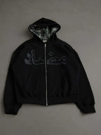 2025 new autumn and winter personalized printed hoodie y2k street casual hip-hop cardigan zipper jacket