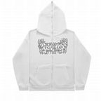 Grunge Zip Up Hoodie Streetwear Letter Printed Long Sleeved Sweatshirt Gothic Punk Y2k Autumn/Winter Men's Hoodie Men's Top