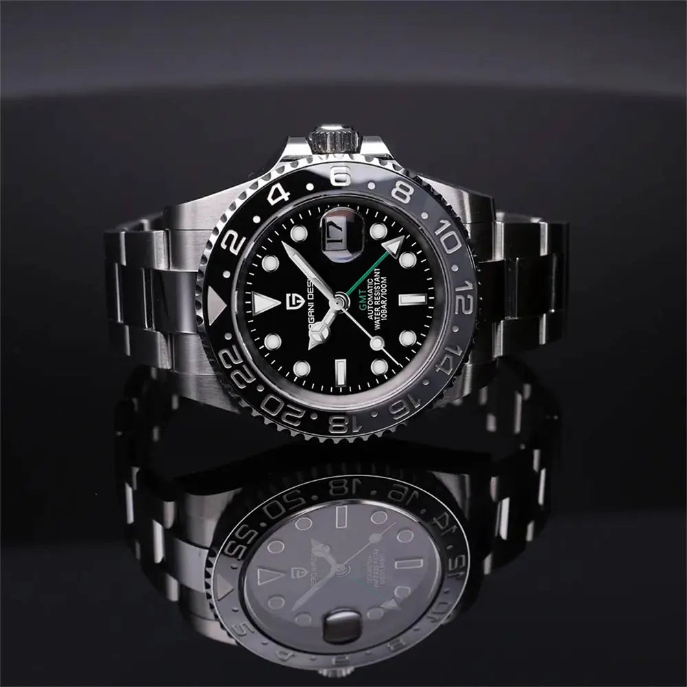 2026 New PAGANI DESIGN Luxurys Men Mechanical Watch Stainless Steel GMT Man Watch Top Brand Sapphire Glass Watch for Men PD-1662