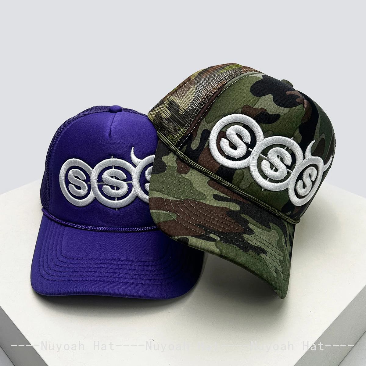 Personal Devil Horns Letters Embroidery Baseball Hats Breathable New Unisex Mesh Sunshade Hip Hop Versatile  Trucker CapsOutdoor
