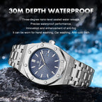 PAAZOMU Luxury Quartz Man Wristwatch Sport Men Watches Waterproof Luminous Date Week Stainless Steel Men's Watch Male Reloj+box