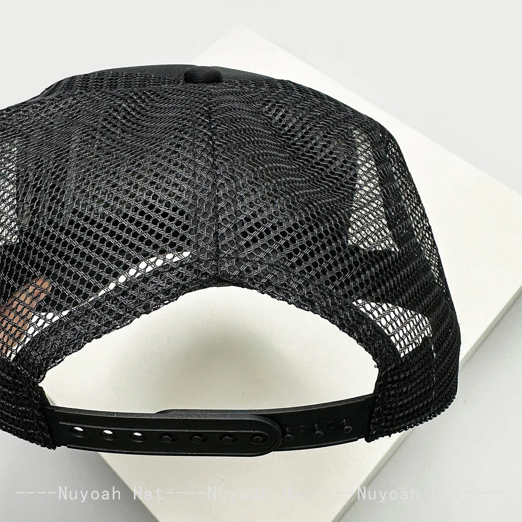 Personal Devil Horns Letters Embroidery Baseball Hats Breathable New Unisex Mesh Sunshade Hip Hop Versatile  Trucker CapsOutdoor