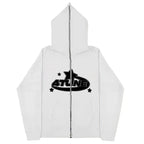 Dark Sport Hoodie Zipper Men's Large Size Couple Gothic Harajuku Streetwear Printed Loose Fit Long Sleeve Sweatshirt