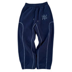 American Y2K Casual Zipper Hoodie Sweatpant Two Piece Set HipHop Oversized Printed Sweatshirts Tracksuits Men Women Casual Pants