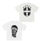 Cristiano Ronaldo Neymar Lionel Messi Football Superstar Portrait Printed Tee Men Women Cotton Loose Casual Short Sleeve Tshirt