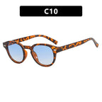 Vintage Round Sunglasses Women Men Retro Rivet Gradient Female Sun Glasses UV400 Square Shades Eyewear