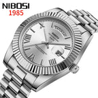 NIBOSI Brand Luxury Quartz Watches For Men Fashion Date Display Luminous Fashion Stainless Steel Men's Watch relogios masculino