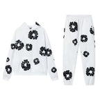 2026New brand hot sale New fashion foam print hoodie, European and American fashion men's sports suit, lovers' same suit