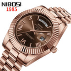 NIBOSI Brand Luxury Quartz Watches For Men Fashion Date Display Luminous Fashion Stainless Steel Men's Watch relogios masculino