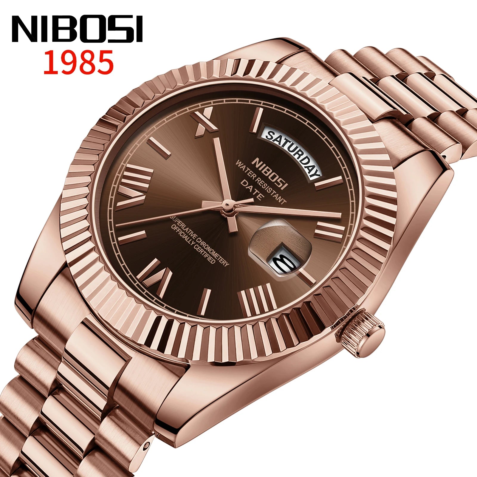 NIBOSI Brand Luxury Quartz Watches For Men Fashion Date Display Luminous Fashion Stainless Steel Men's Watch relogios masculino