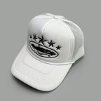 Cruise Ship Pattern Baseball Cap Summer Five-star Mesh Cap for Men and Women Outdoor Beach Sun Protection Trucker Baseball Caps