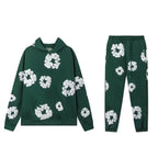 2026New brand hot sale New fashion foam print hoodie, European and American fashion men's sports suit, lovers' same suit