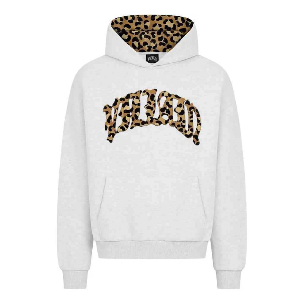 European and American men clothing set with new leopard print embroidery patch design retro street hip-hop sportswear for women